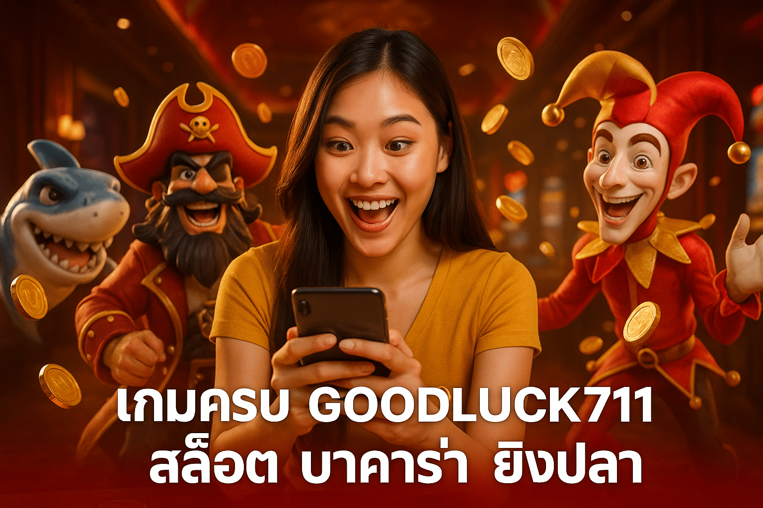 เกมครบ GoodLuck711 สล็อต บาคาร่า ยิงปลา